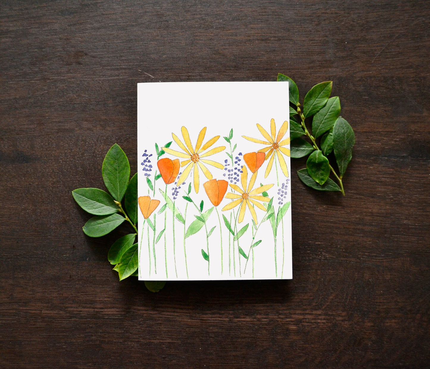 Wildflower Watercolor Card