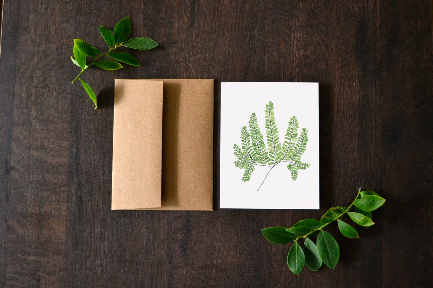Northwest Fern Watercolor Card