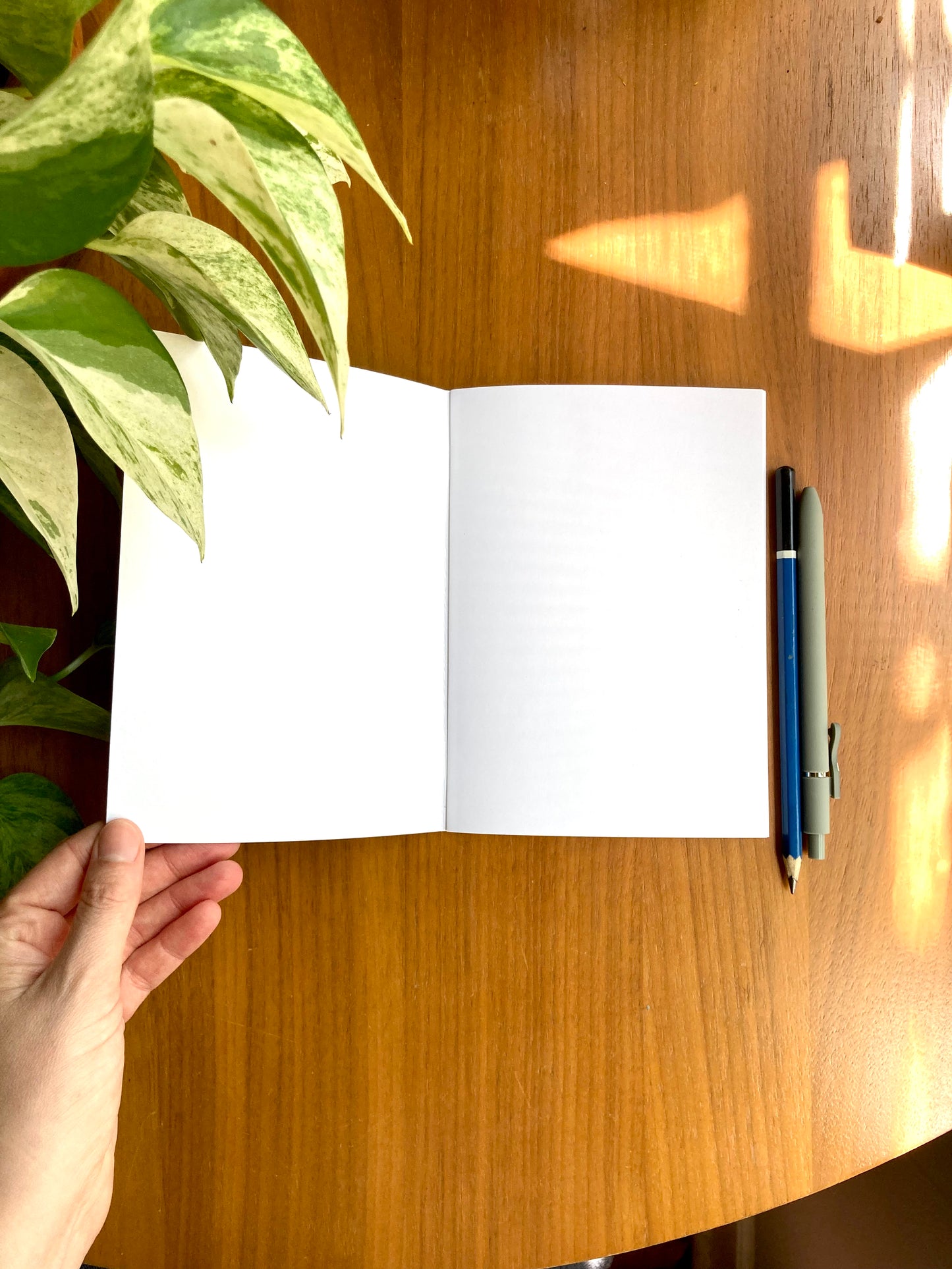 Pressed Ginkgo Leaves Notebook