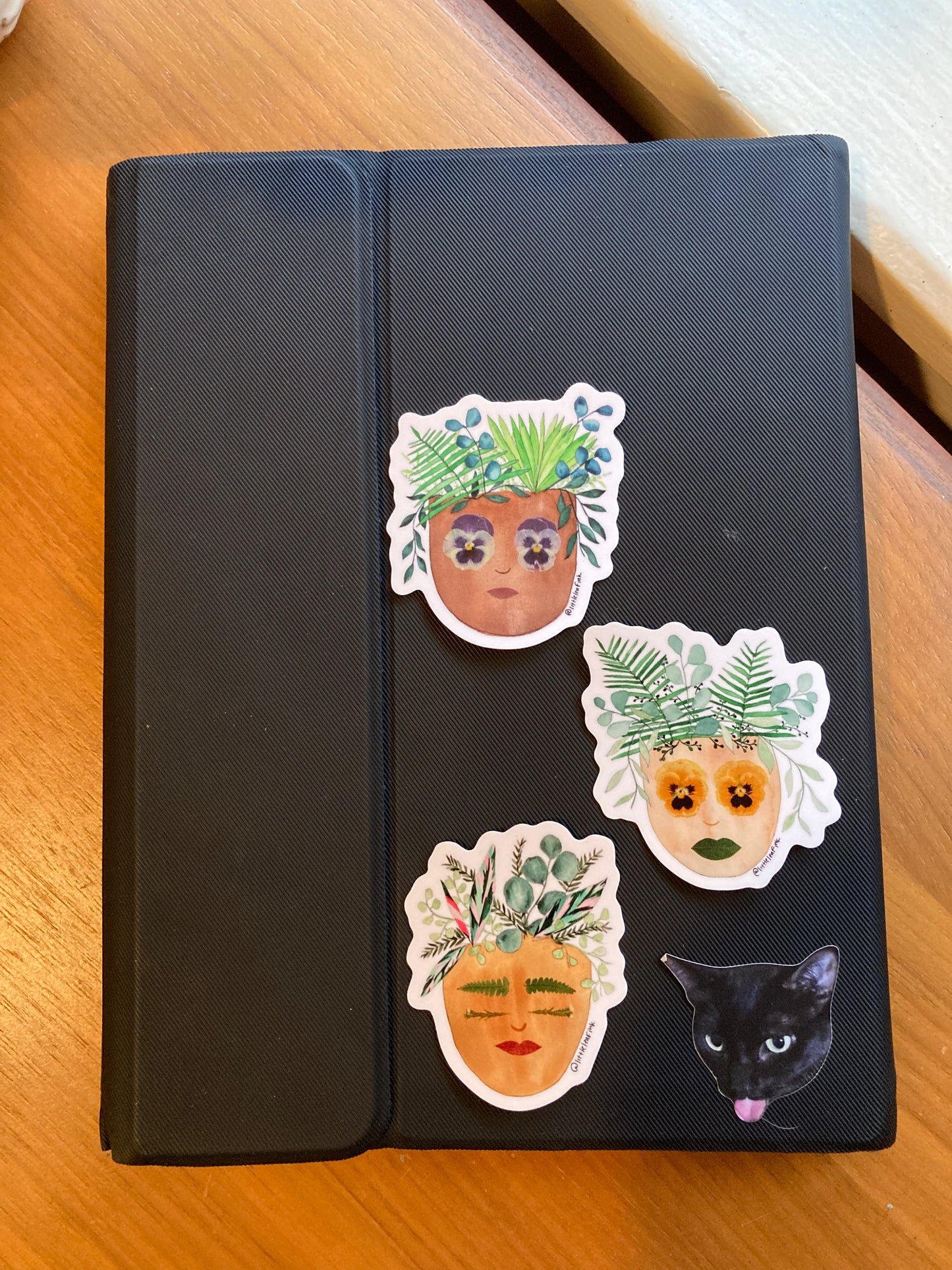 Botanical Face Vinyl Sticker
