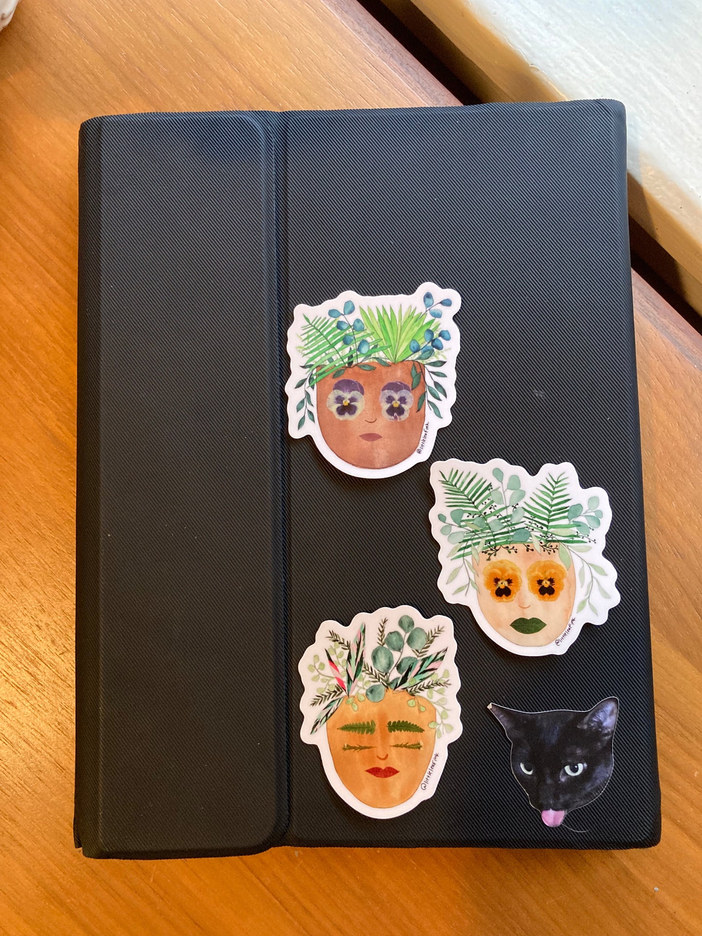 Botanical Face Vinyl Sticker