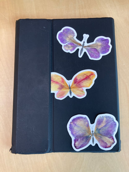 Tulip Petal Butterfly Vinyl Sticker