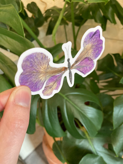 Iris Petal Butterfly Vinyl Sticker