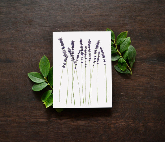 Lavender Watercolor Card