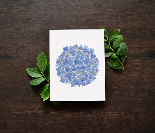 Hydrangea Watercolor Card